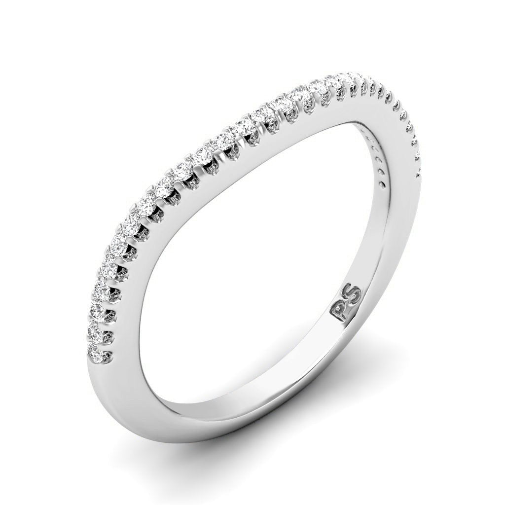 0.15 CT Round Cut Lab Grown Diamonds - Wedding Band - Primestyle.com