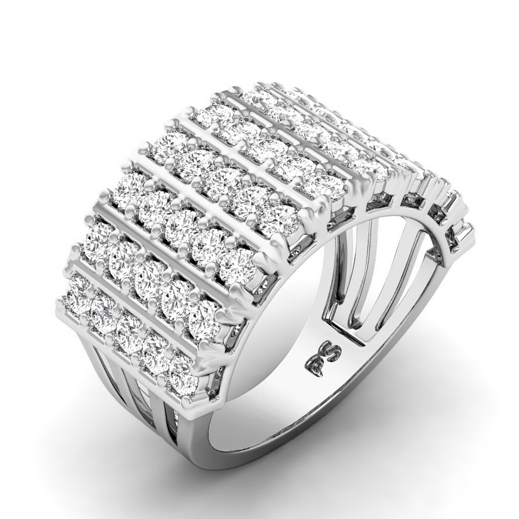 2.00 CT Round Cut Lab Grown Diamonds - Wedding Band