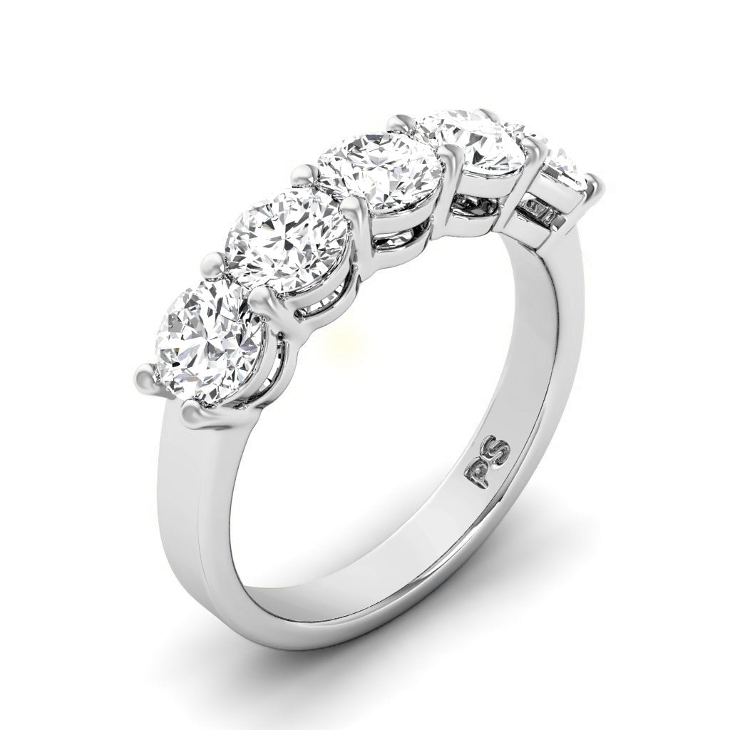 2.00 CT Round Cut Lab Grown Diamonds - Wedding Band - Primestyle.com