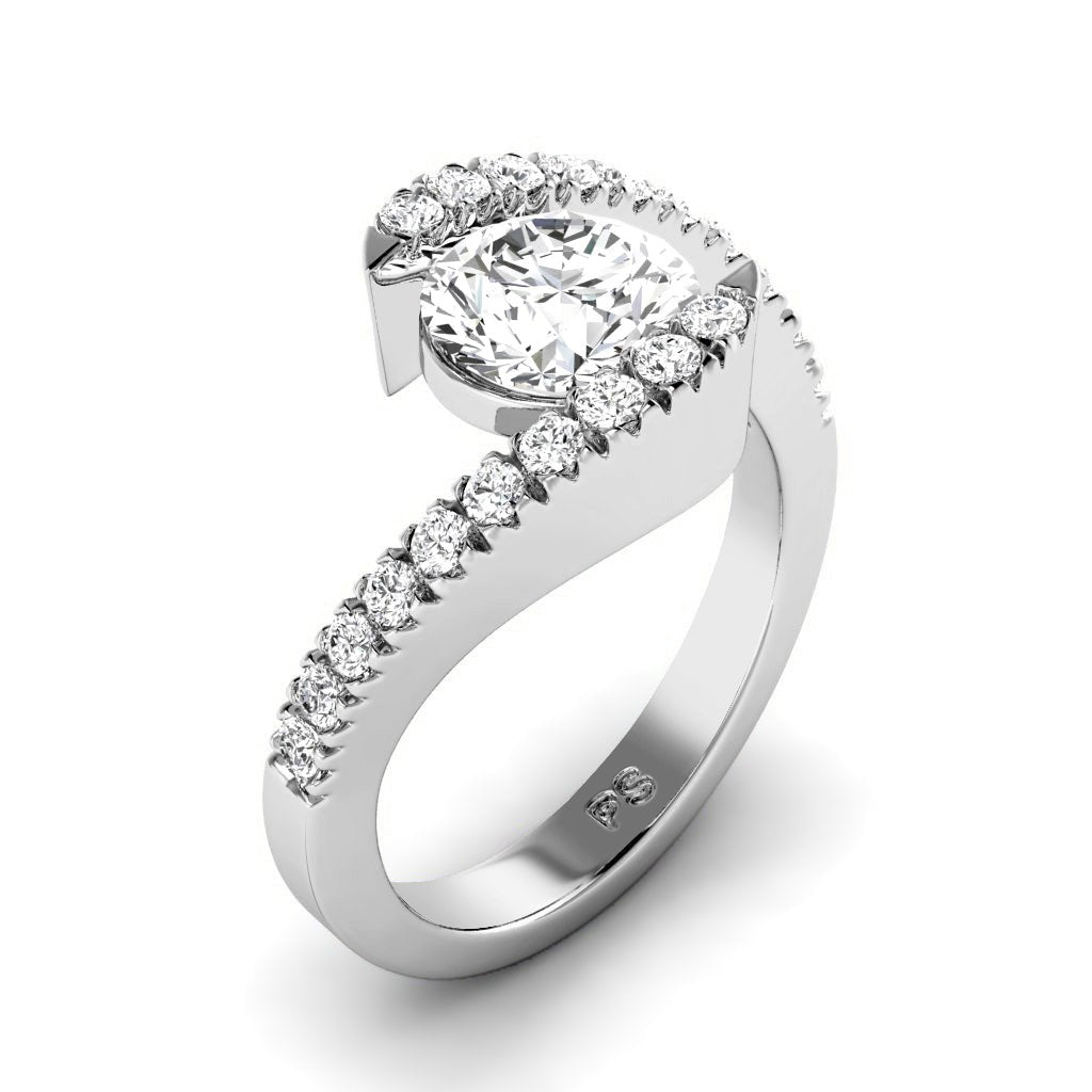 0.80-6.30 CT Round Cut Lab Grown Diamonds - Engagement Ring