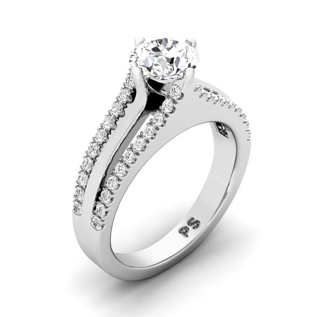 0.80-1.95 CT Round Cut Natural Diamonds - Engagement Ring