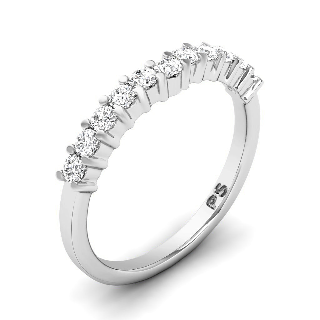 0.35 CT Round Cut Natural Diamonds - Wedding Band