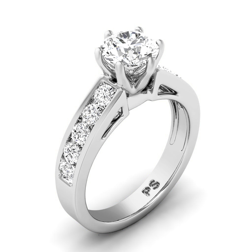 1.00-2.15 CT Round Cut Diamonds - Engagement Ring
