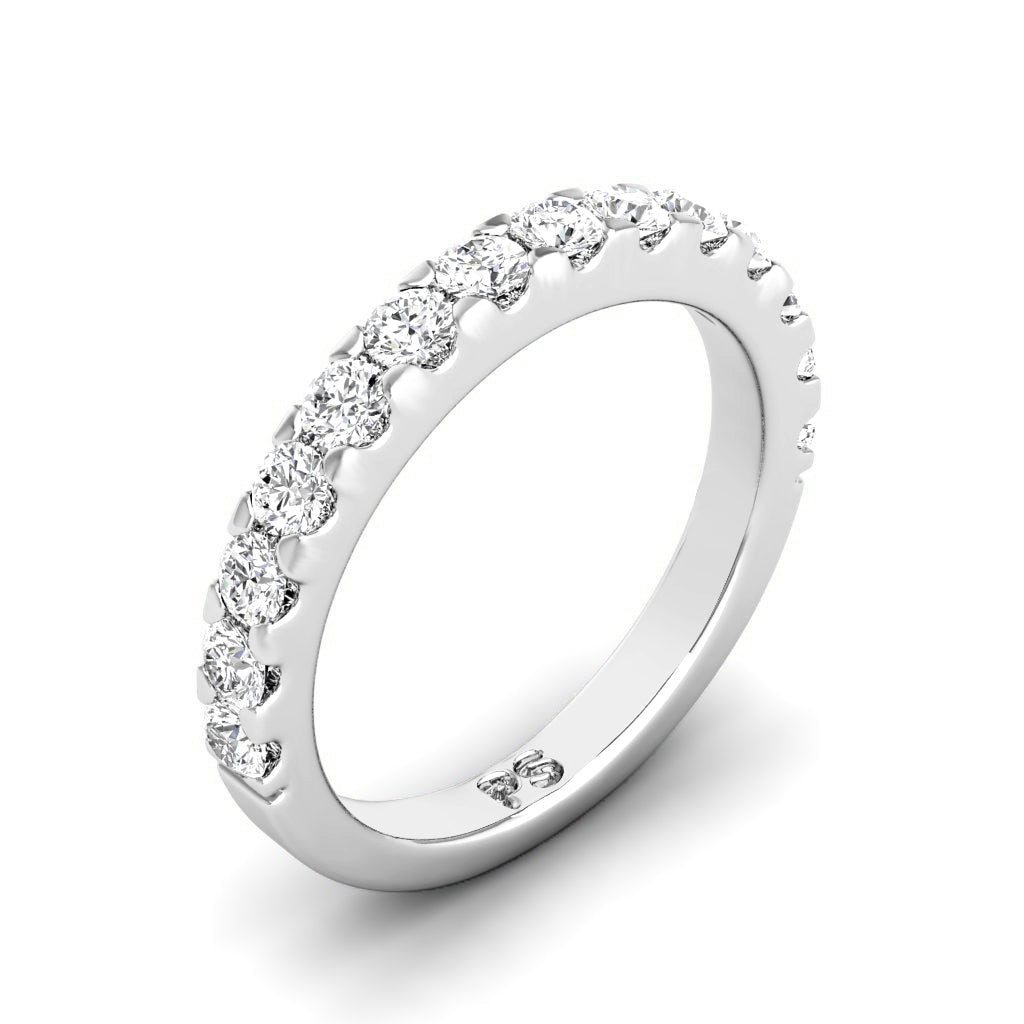 0.60 CT Round Cut Lab Grown Diamonds - Wedding Band