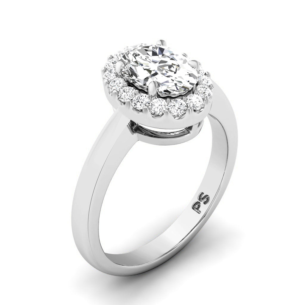 0.65-1.80 CT Round &amp; Oval Cut Diamonds - Engagement Ring