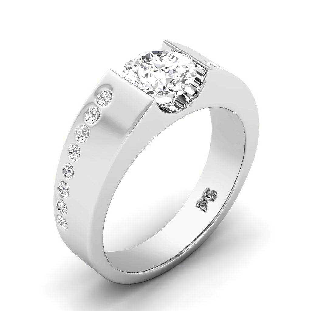 0.55-1.70 CT Round Cut Natural Diamonds - Engagement Ring
