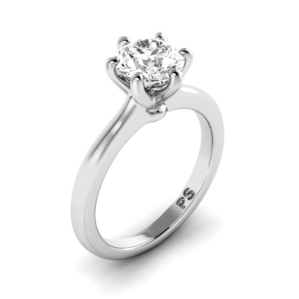 0.50-6.00 CT Round Cut Diamonds - Solitaire Rings