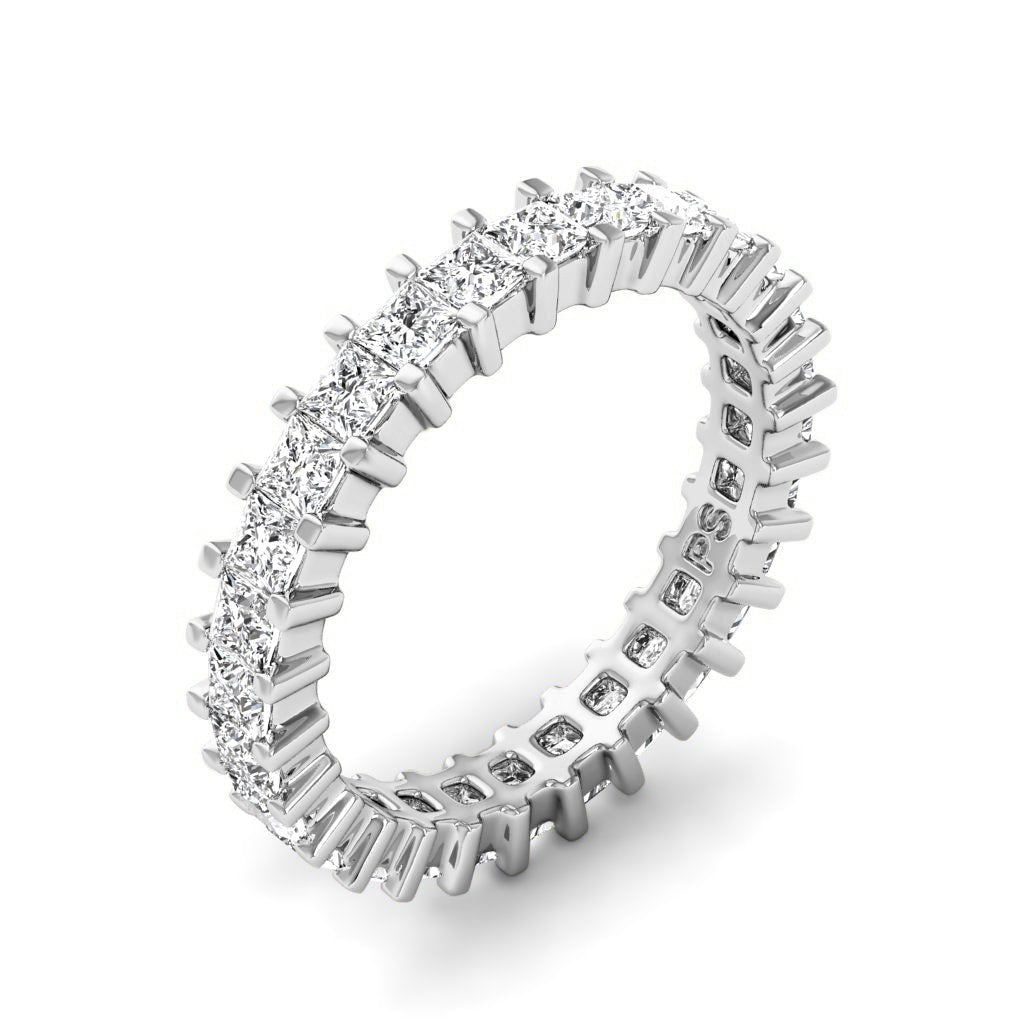 3.00-7.00 CT Princess Cut Diamonds - Eternity Rings