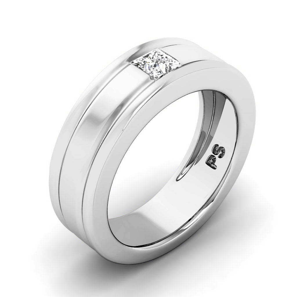 0.20 CT Princess Cut Diamonds - Wedding Band
