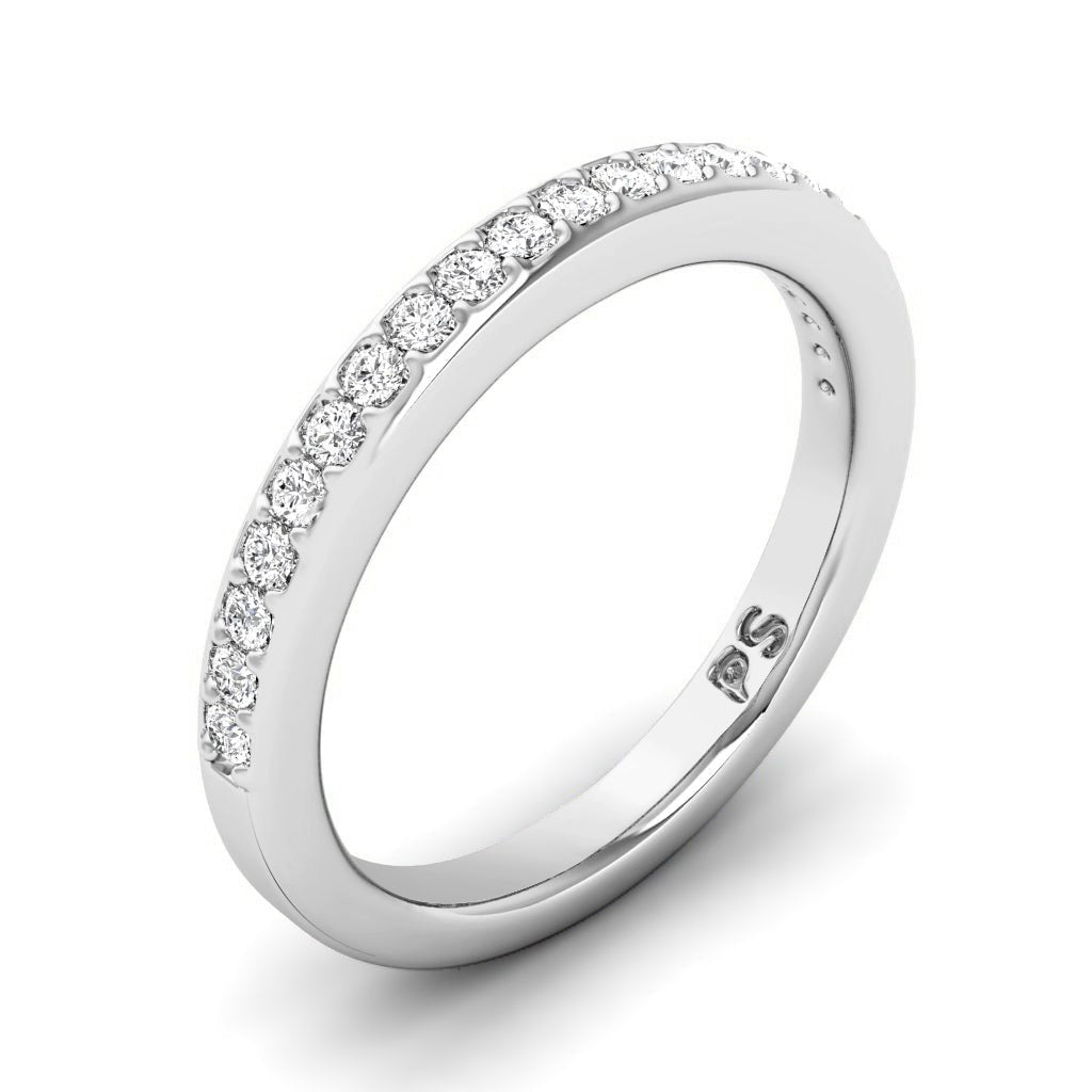 0.25 CT Round Cut Natural Diamonds - Wedding Band - Primestyle.com