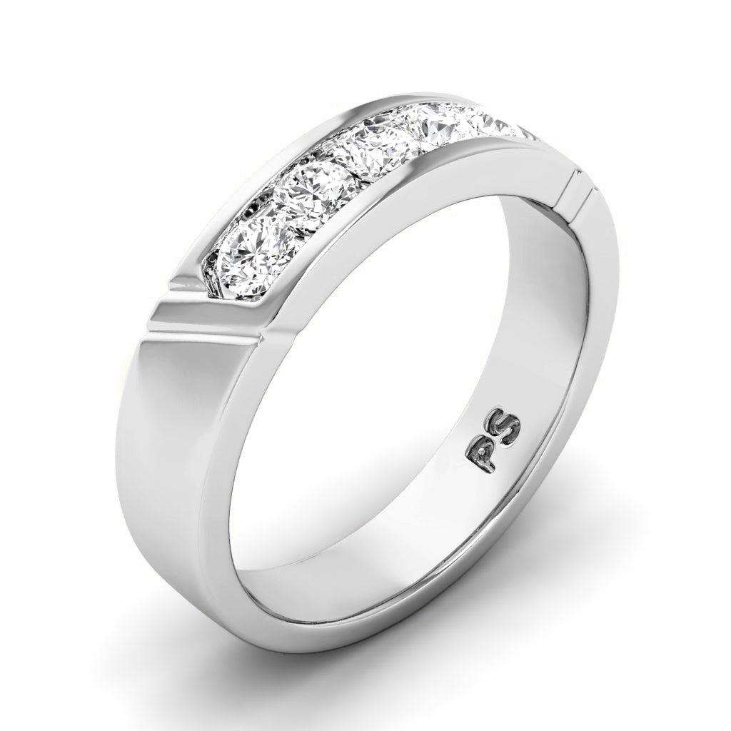 0.35 CT Round Cut Natural Diamonds - Wedding Band