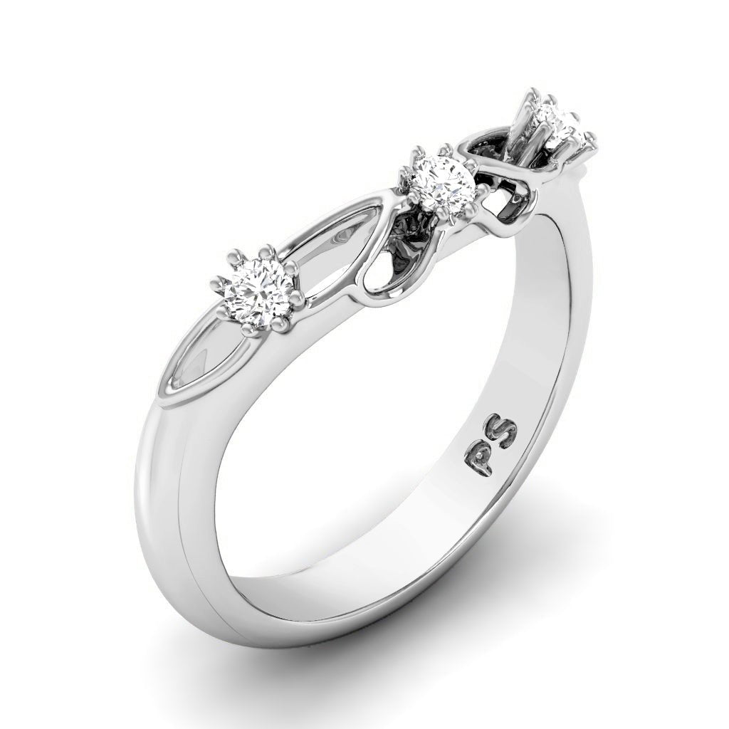 0.10 CT Round Cut Natural Diamonds - Wedding Band