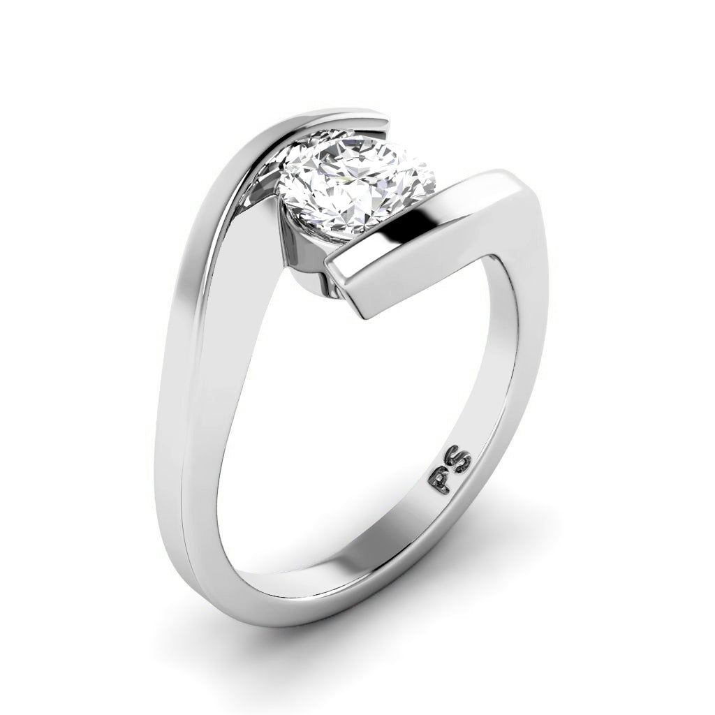 0.35-1.50 CT Round Cut Natural Diamonds - Solitaire Rings