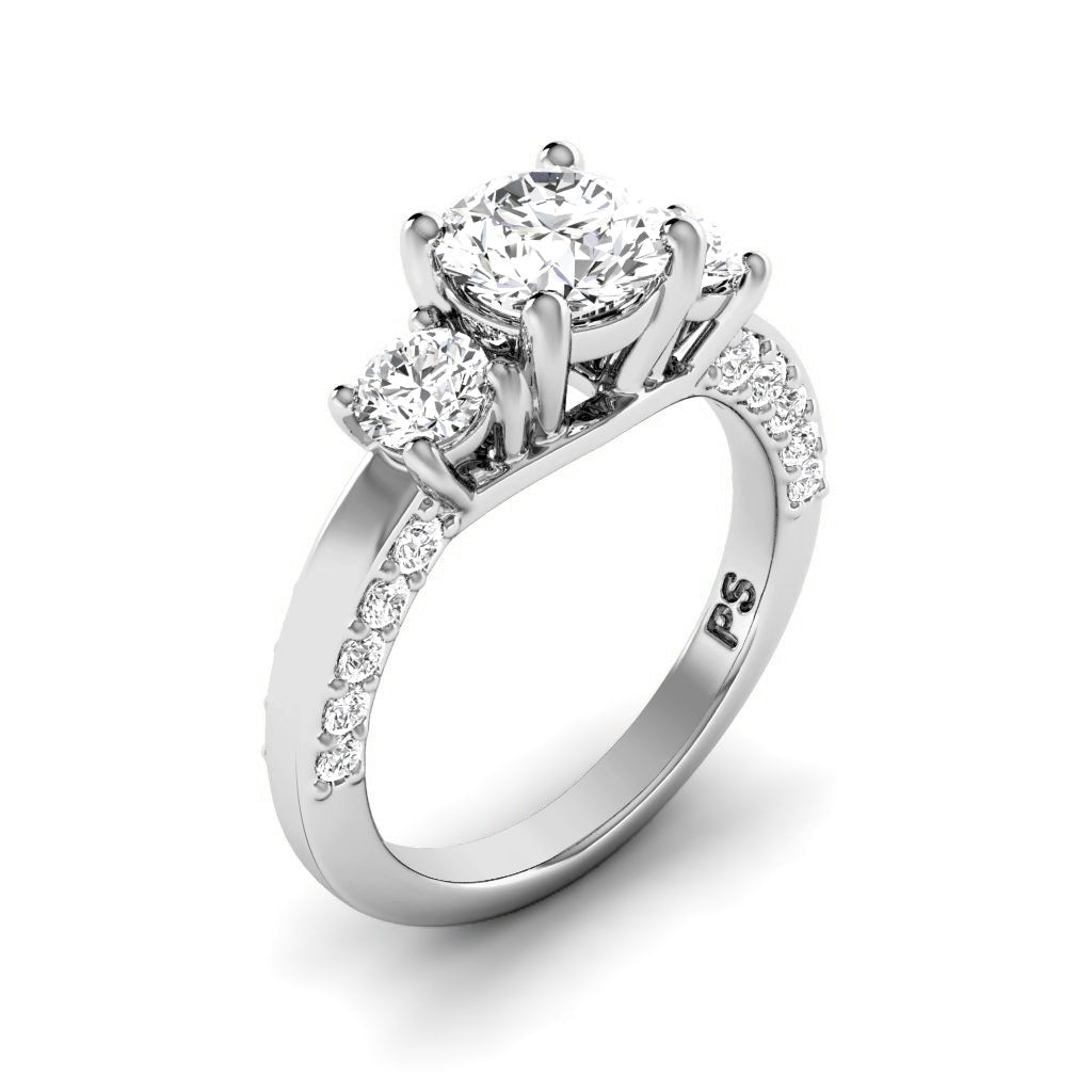 1.25 - 2.40 CT Round Cut Natural Diamonds - Engagement Ring - Primestyle.com