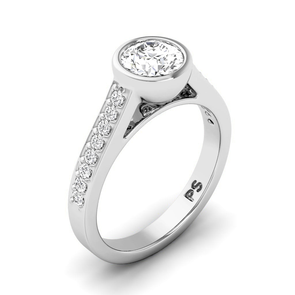 0.55-1.70 CT Round Cut Diamonds - Engagement Ring