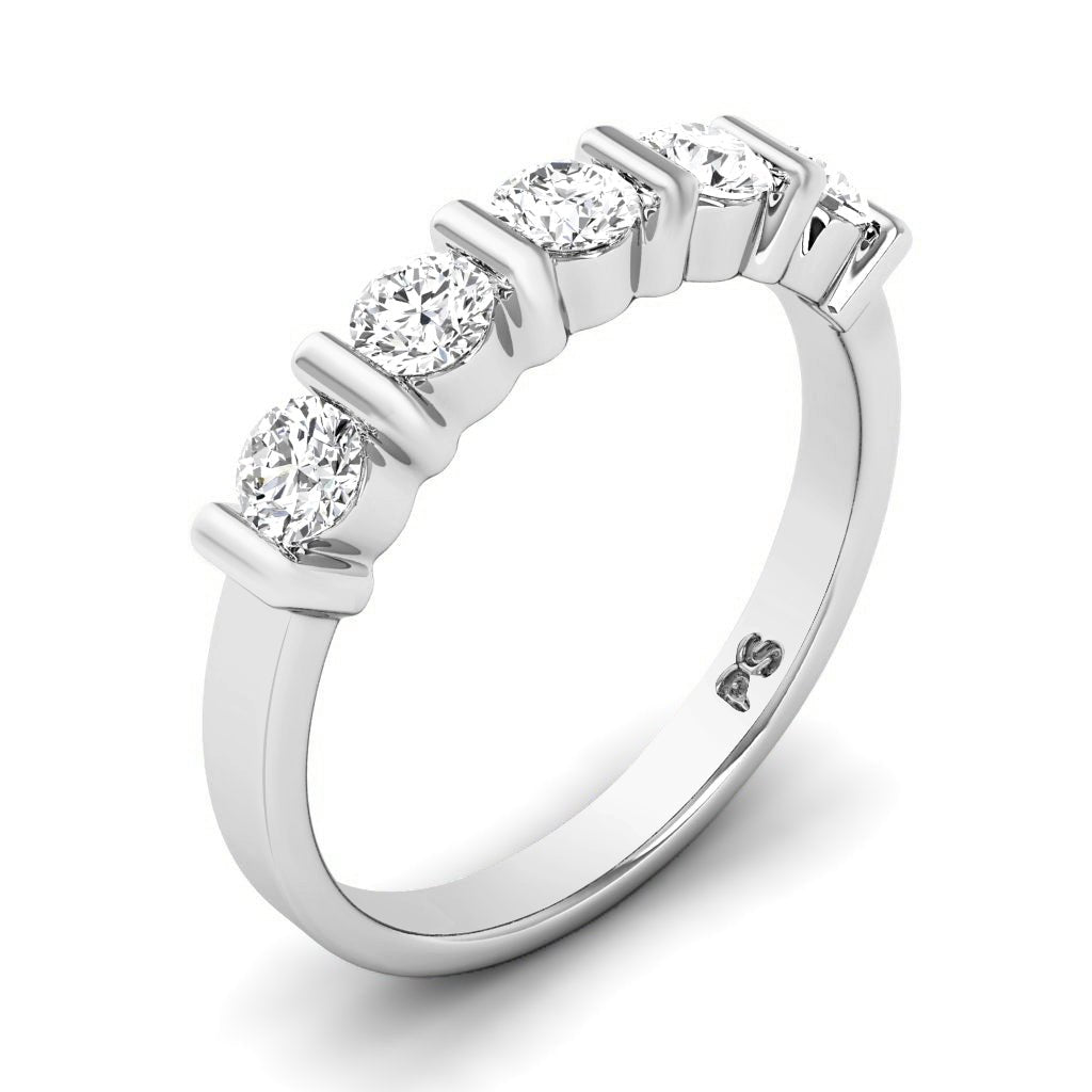 1.10 CT Round Cut Natural Diamonds - Wedding Band
