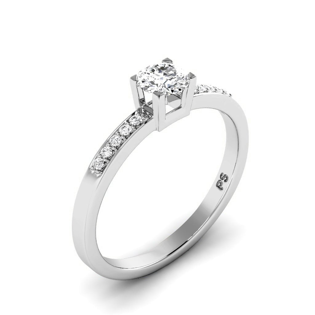 0.45-1.60 CT Round Cut Natural Diamonds - Engagement Ring