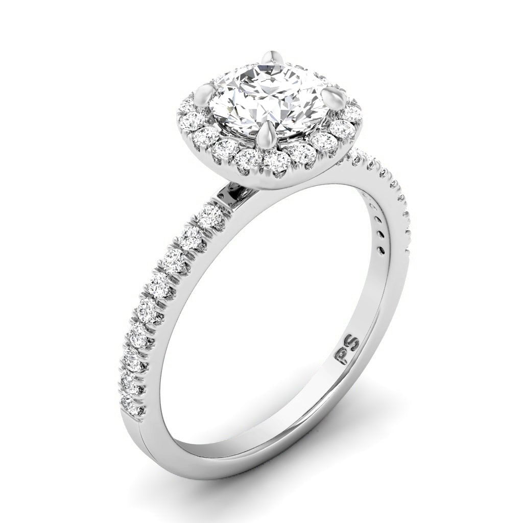 0.90-6.40 CT Round Cut Diamonds - Engagement Ring