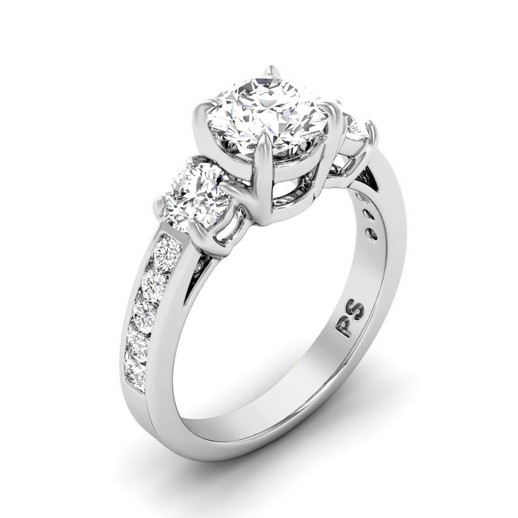 1.10-2.25 CT Round Cut Diamonds - Engagement Ring