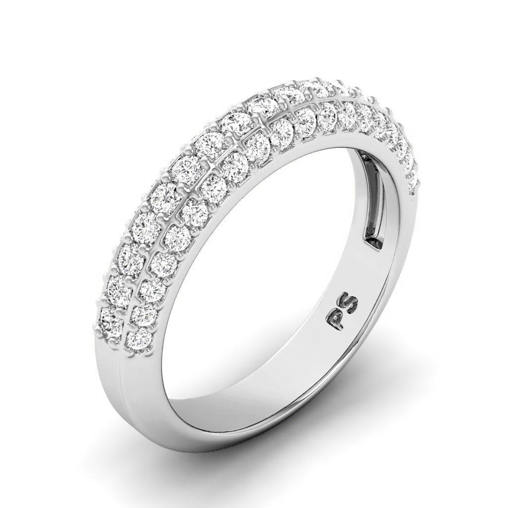 1.00 CT Round Cut Diamonds - Wedding Band