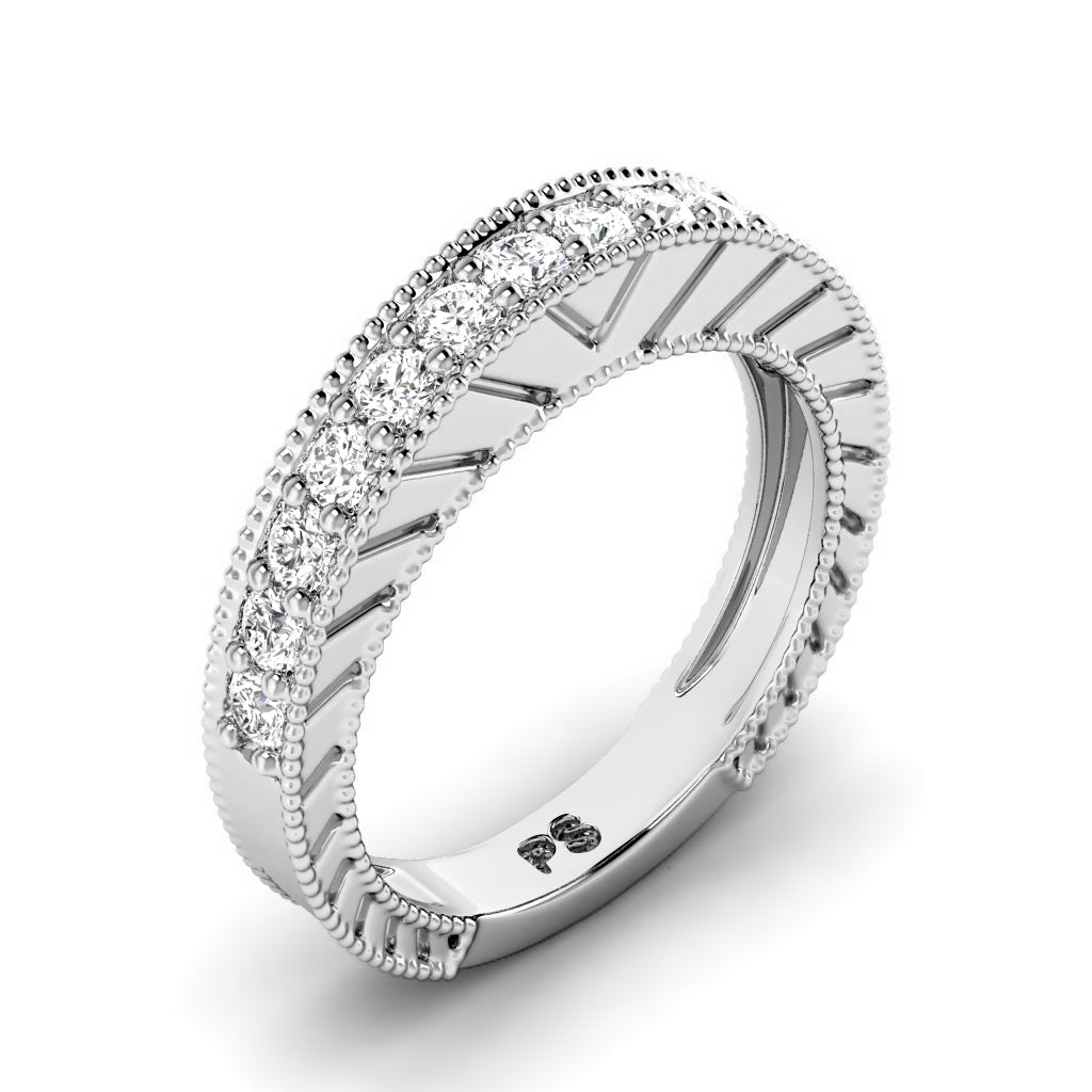 0.60 CT Round Cut Diamonds - Wedding Band