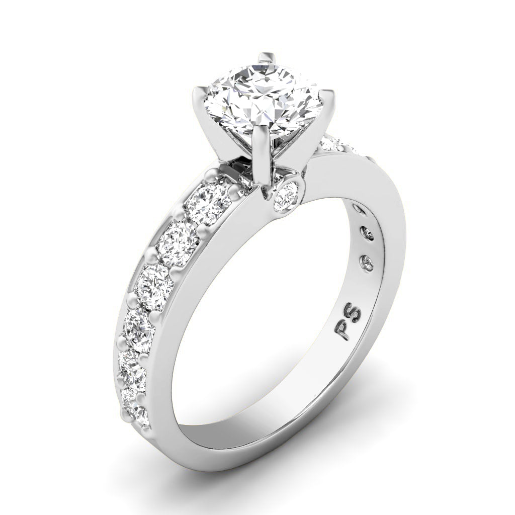 1.15-2.30 CT Round Cut Natural Diamonds - Engagement Ring