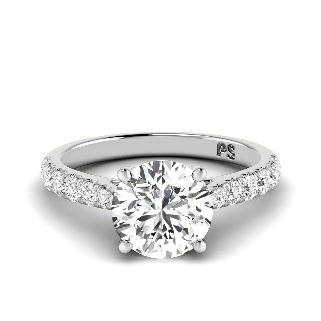 0.85-6.35 CT Round Cut Diamonds - Engagement Ring