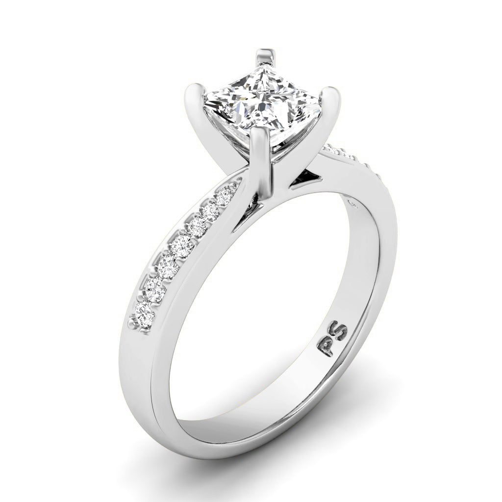 0.65-3.15 CT Round & Princess Cut Lab Grown Diamonds - Engagement Ring