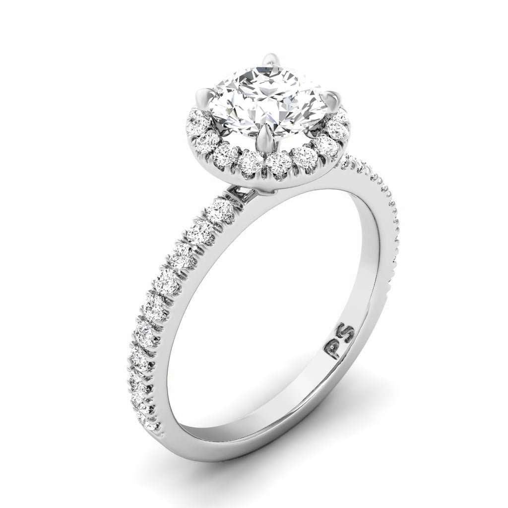 0.90-3.40 CT Round Cut Lab Grown Diamonds - Engagement Ring