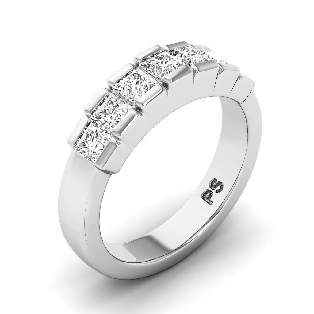 1.00 CT Round Cut Natural Diamonds - Wedding Band
