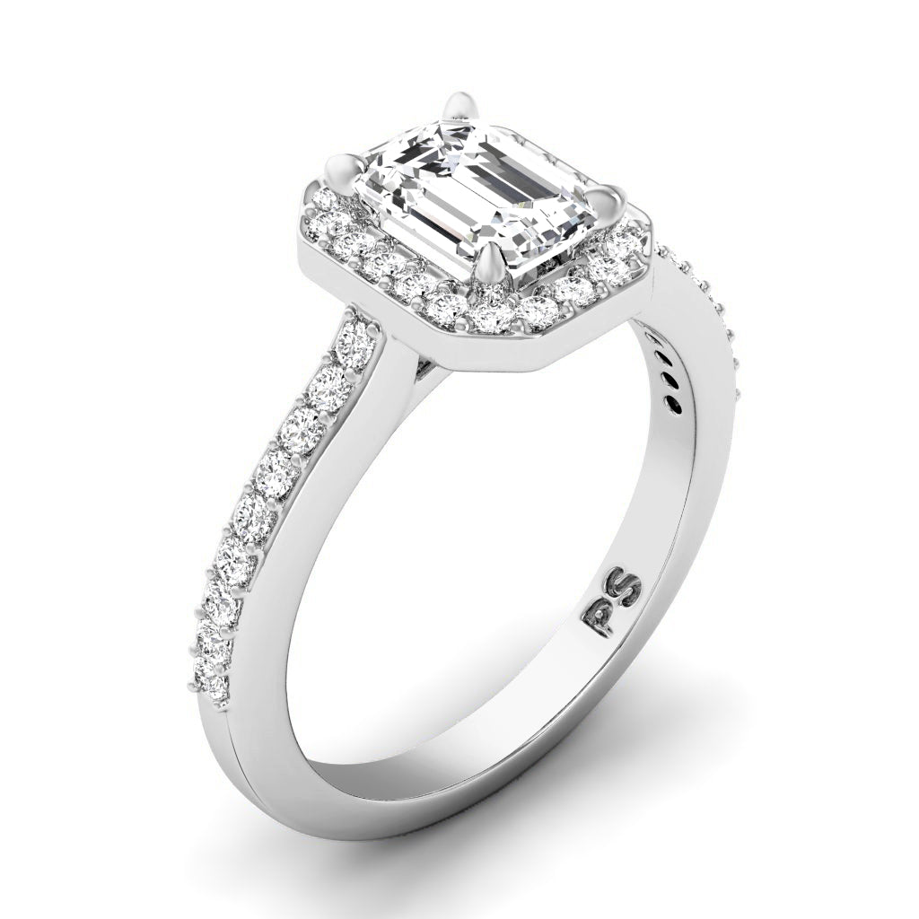 0.65-1.80 CT Round & Emerald Cut Diamonds - Engagement Ring