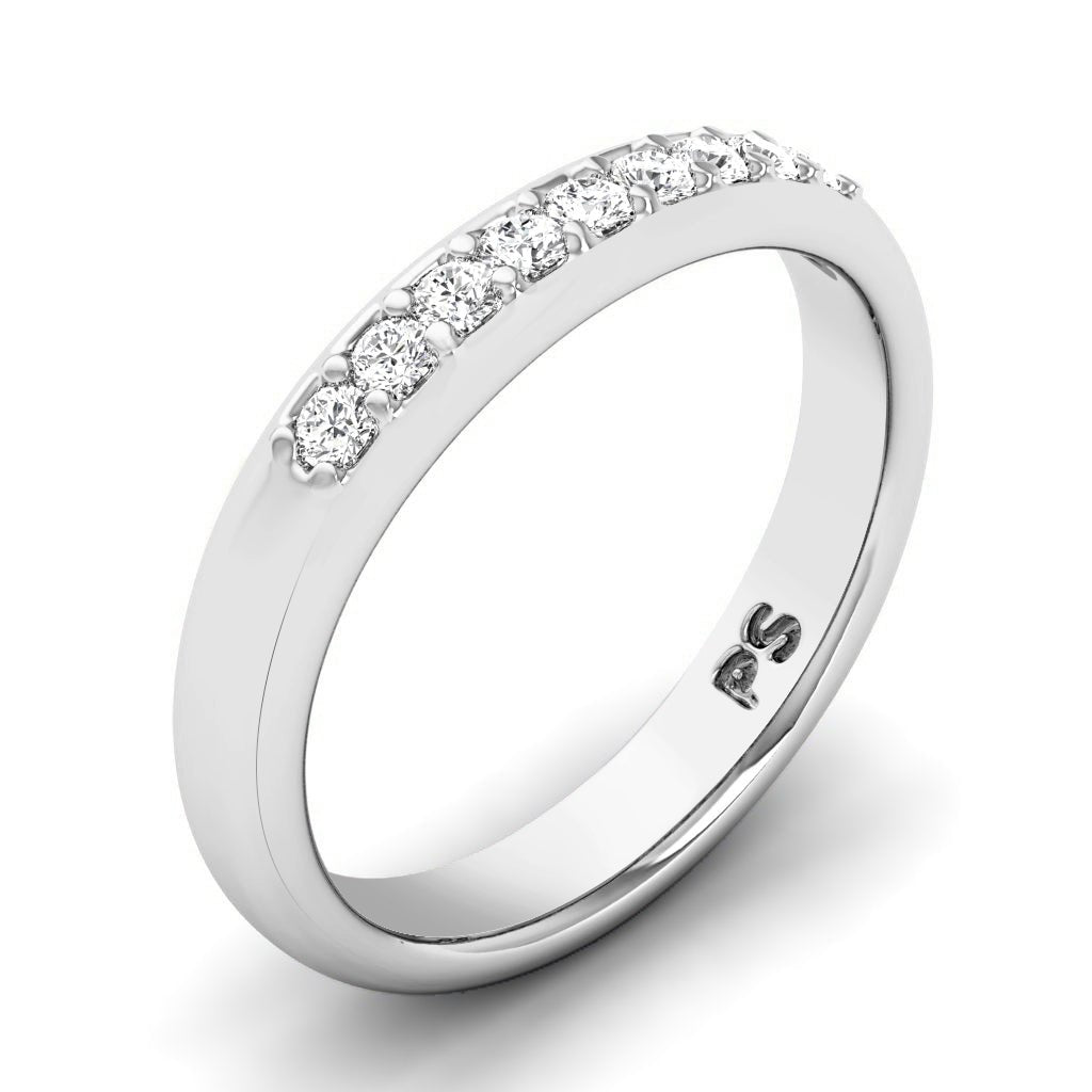 0.15 CT Round Cut Natural Diamonds - Wedding Band - Primestyle.com