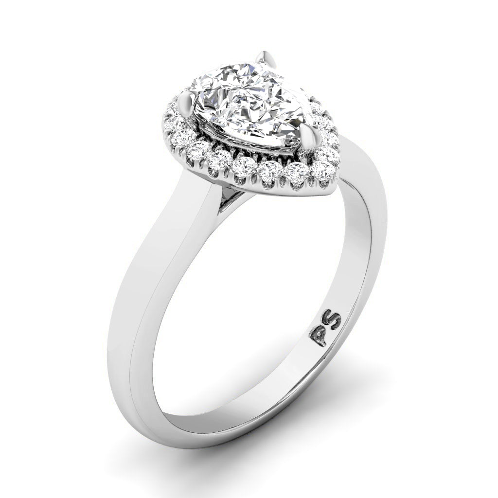 0.55-1.70 CT Round & Pear Cut Diamonds - Engagement Ring