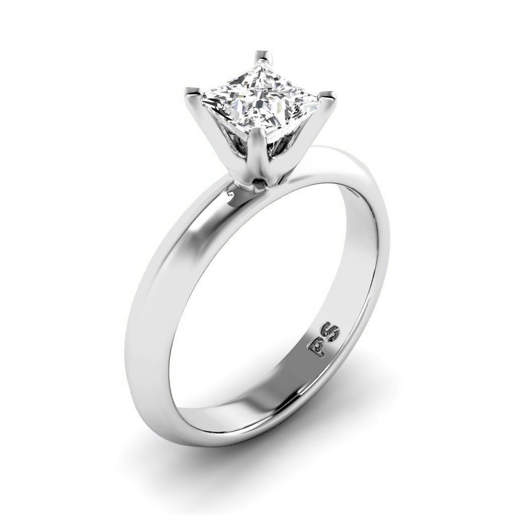 0.35 - 1.50 CT Princess Cut Natural Diamonds - Solitaire Rings - Primestyle.com
