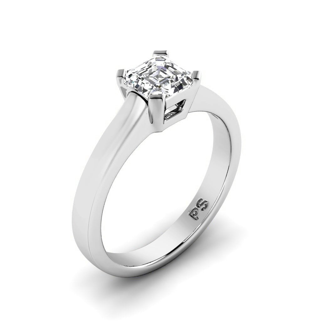 0.35-1.50 CT Ascher Cut Natural Diamonds - Solitaire Rings