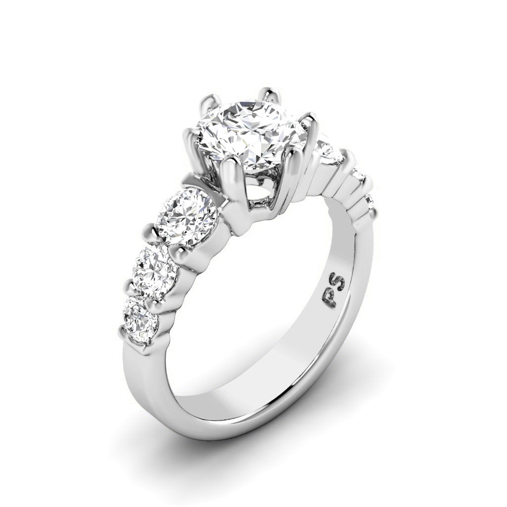 1.40-2.55 CT Round Cut Natural Diamonds - Engagement Ring