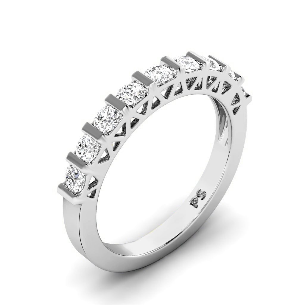 0.50 CT Round Cut Lab Grown Diamonds - Wedding Band