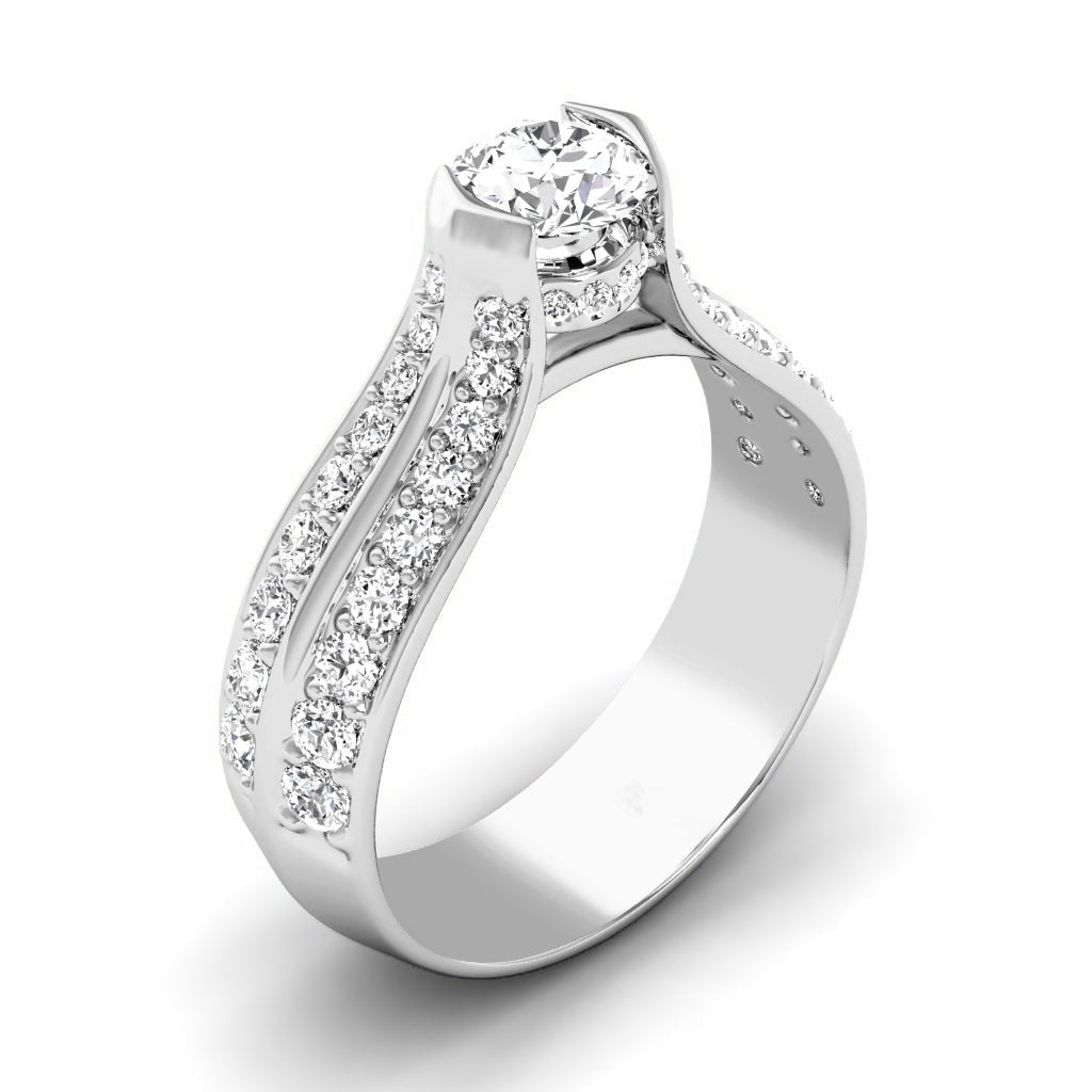 1.15-6.65 CT Round Cut Lab Grown Diamonds - Engagement Ring