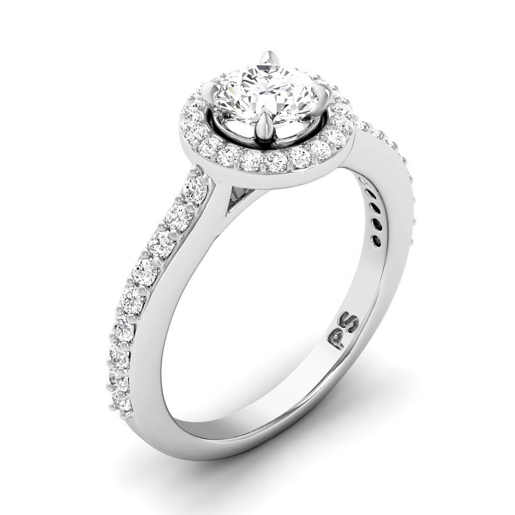 0.75-1.90 CT Round Cut Natural Diamonds - Engagement Ring