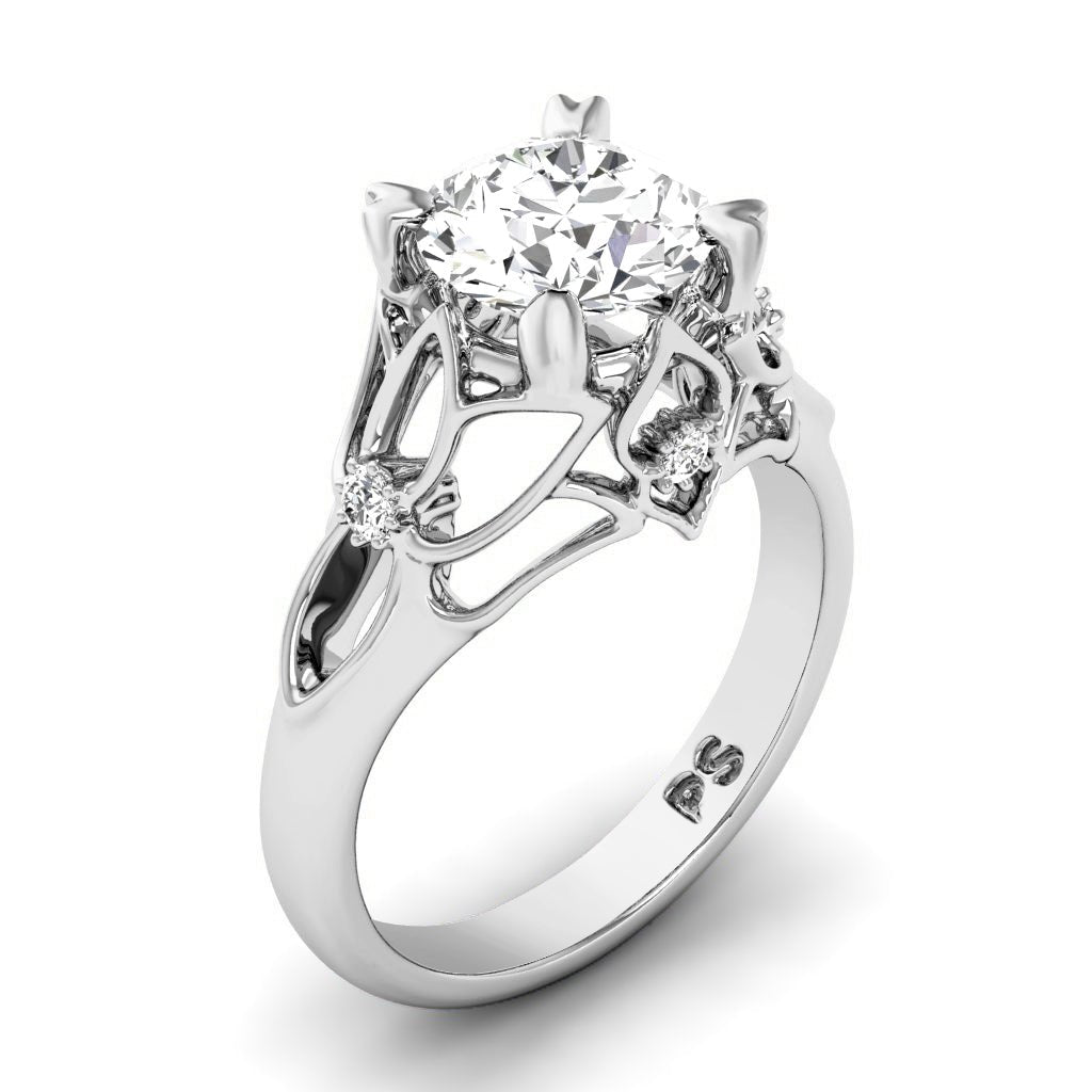 0.42-1.57 CT Round Cut Natural Diamonds - Engagement Ring