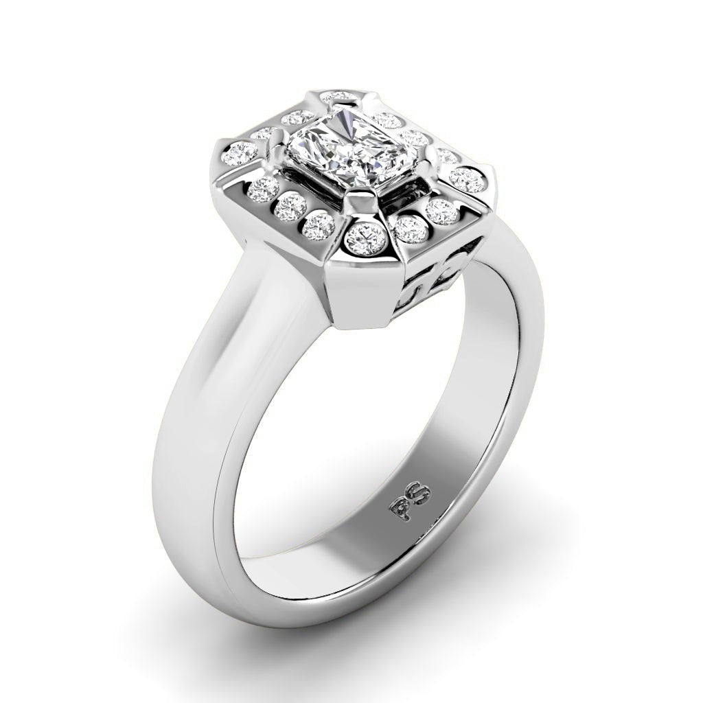 0.66-6.16 CT Radiant & Round Cut Diamonds - Engagement Ring