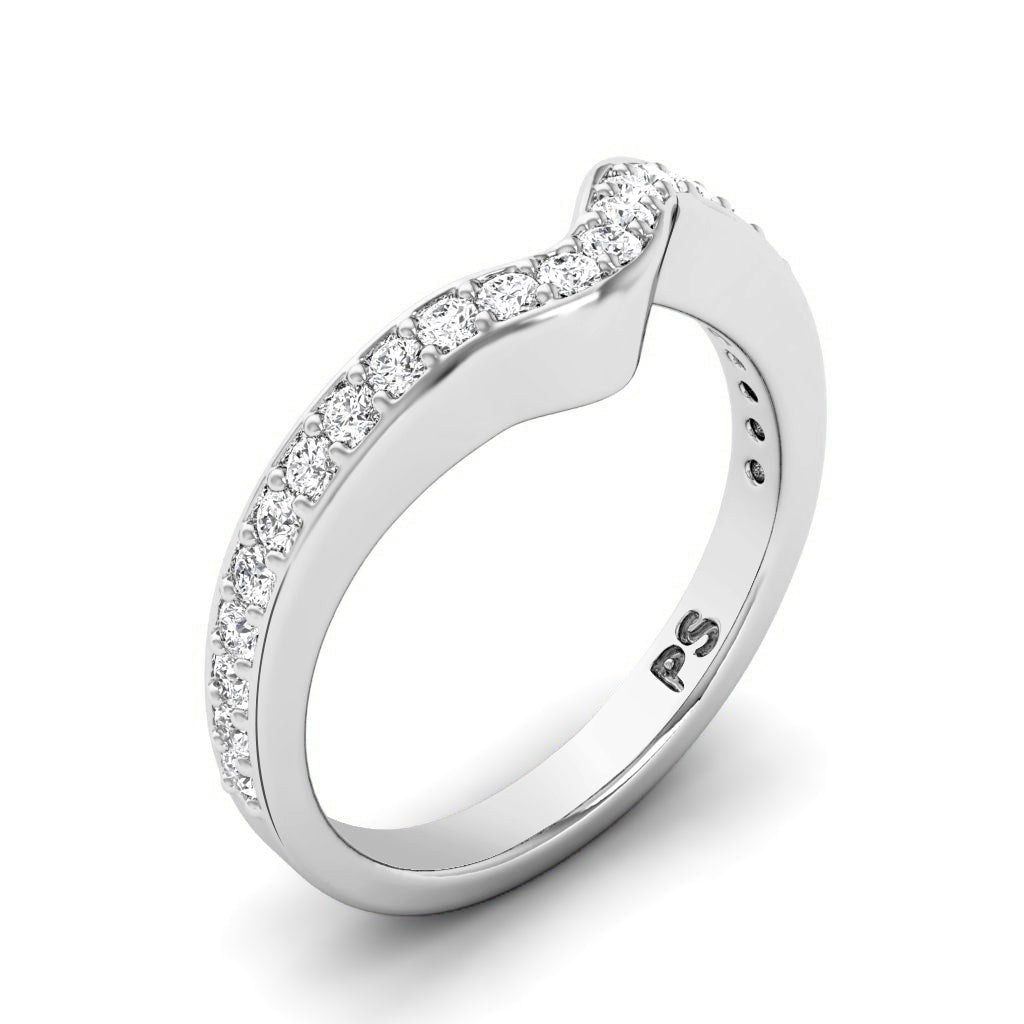 0.45 CT Round Cut Diamonds - Wedding Band