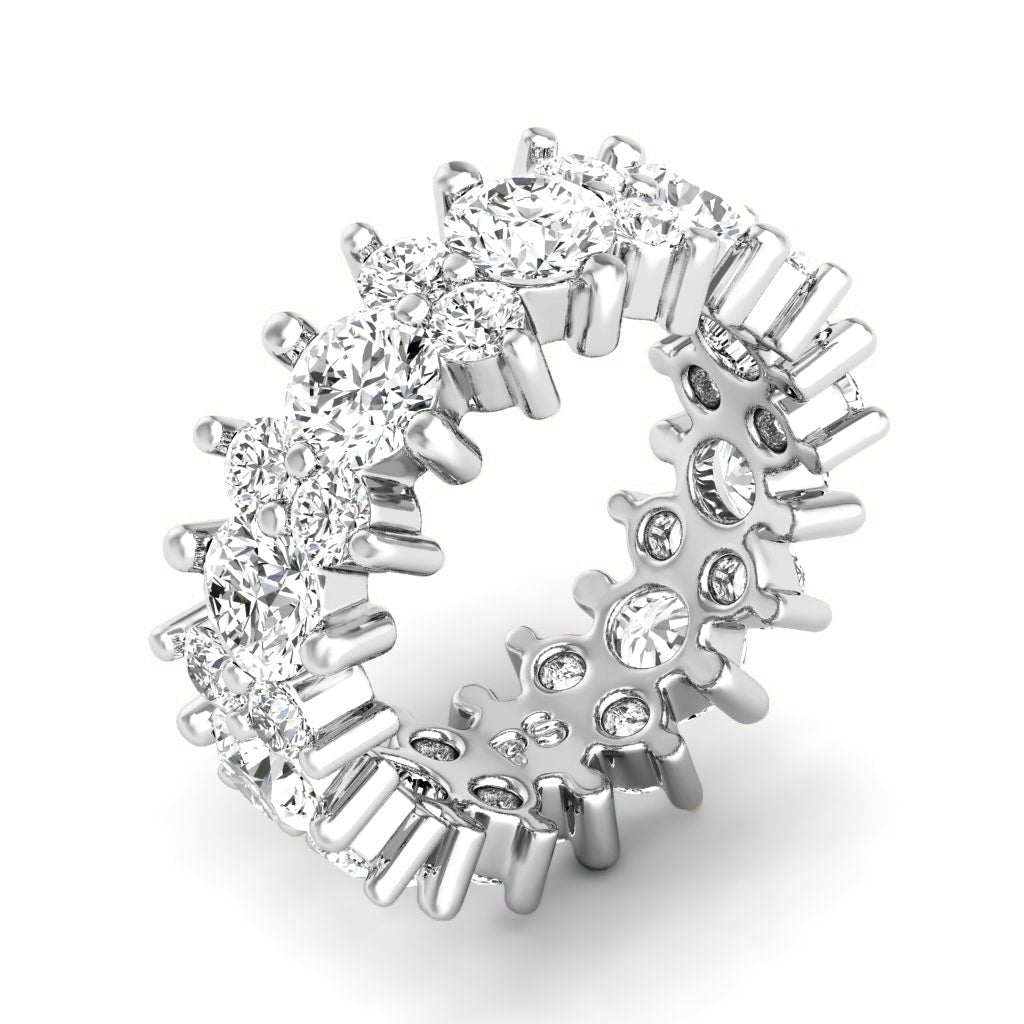 2.00-6.00 CT Round Cut Diamonds - Eternity Rings