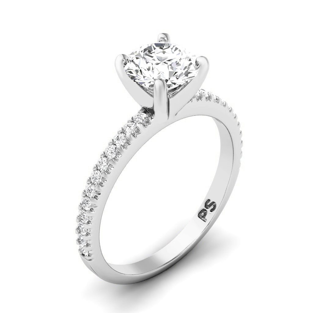 0.55-1.70 CT Round Cut Diamonds - Engagement Ring