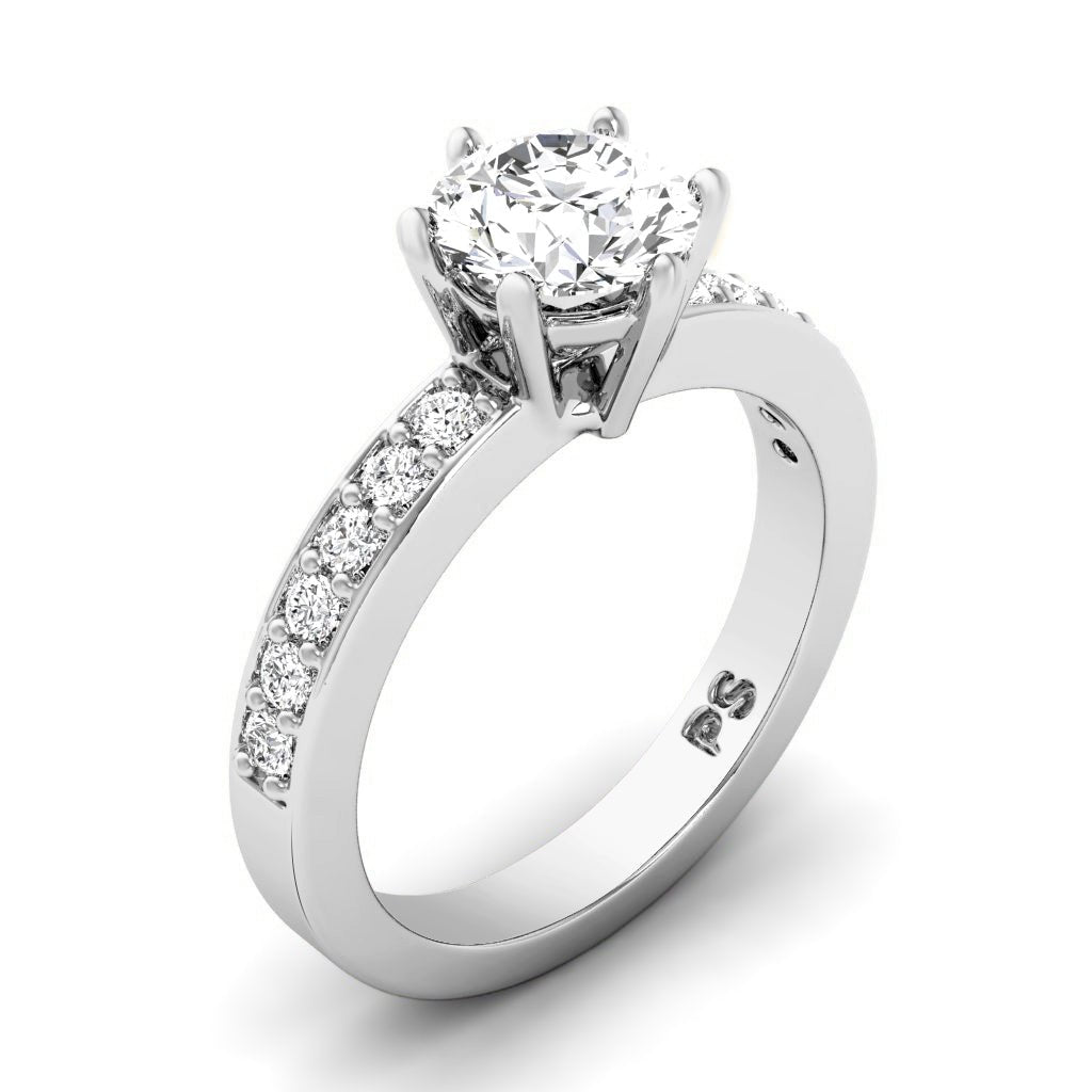 0.75 - 6.25 CT Round Cut Diamonds - Engagement Ring - Primestyle.com