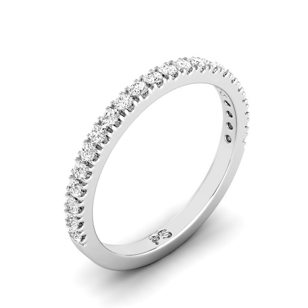 0.25 CT Round Cut Lab Grown Diamonds - Wedding Band - Primestyle.com