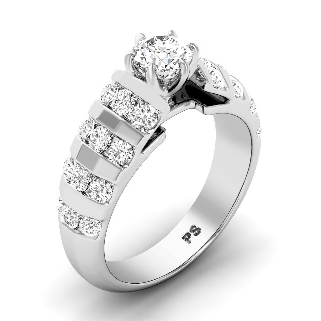 1.10 - 2.25 CT Round Cut Natural Diamonds - Engagement Ring - Primestyle.com