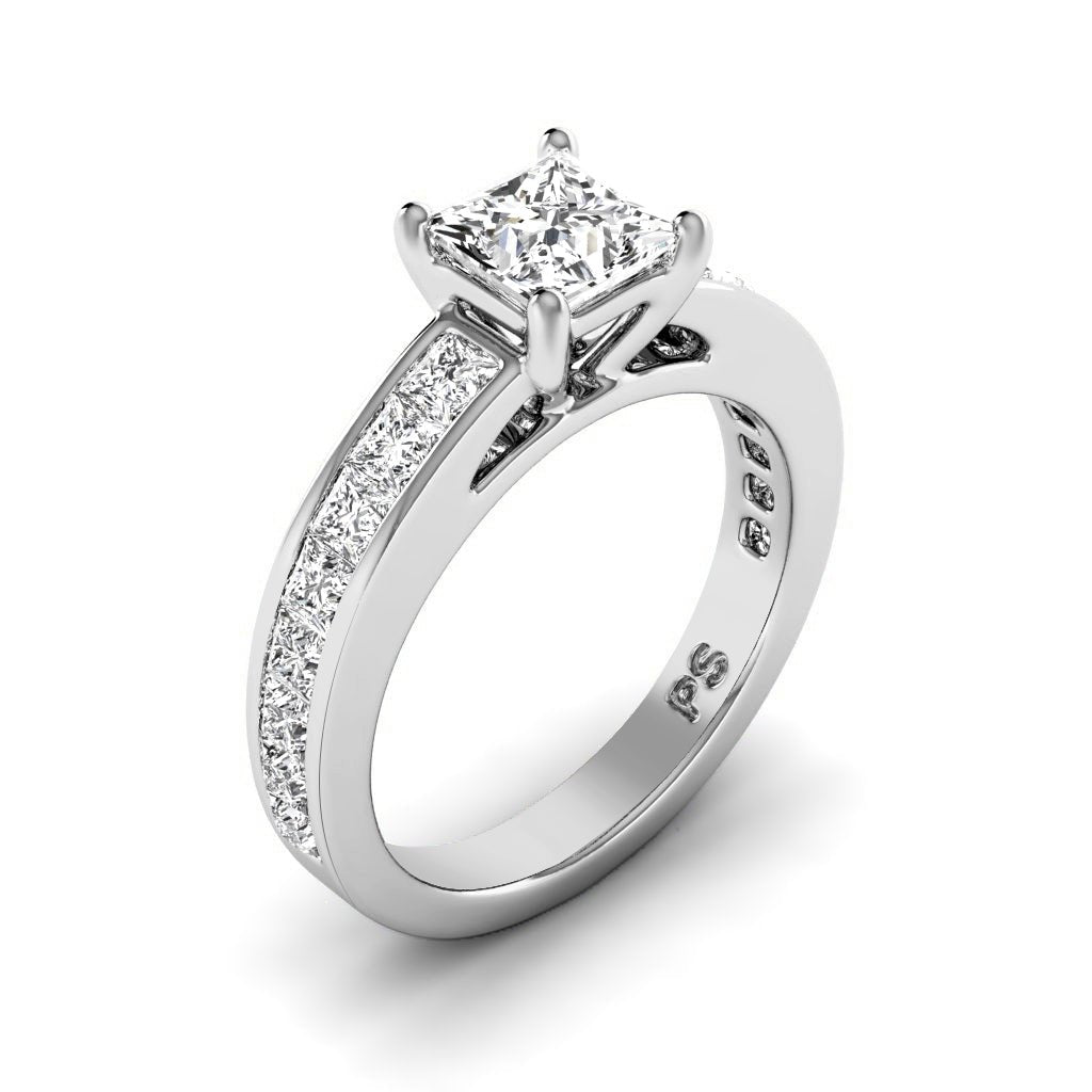 1.60 - 2.75 CT Princess Cut Natural Diamonds - Engagement Ring - Primestyle.com
