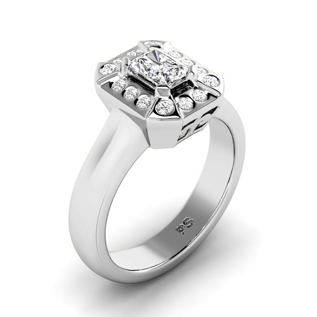 0.51-1.66 CT Round & Radiant Cut Diamonds - Engagement Ring