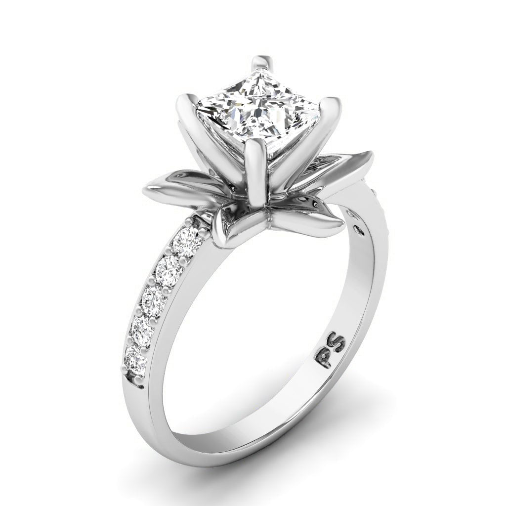 0.75 - 6.25 CT Princess & Round Cut Diamonds - Engagement Ring - Primestyle.com